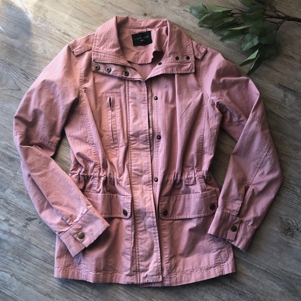 Love Tree | Blush Pink Military Jacket
